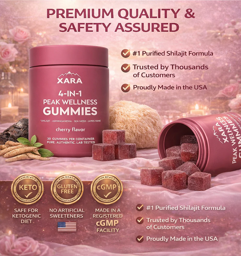 Xarashilajit® 4-in-1 Peak Wellness Gummies - Image 3