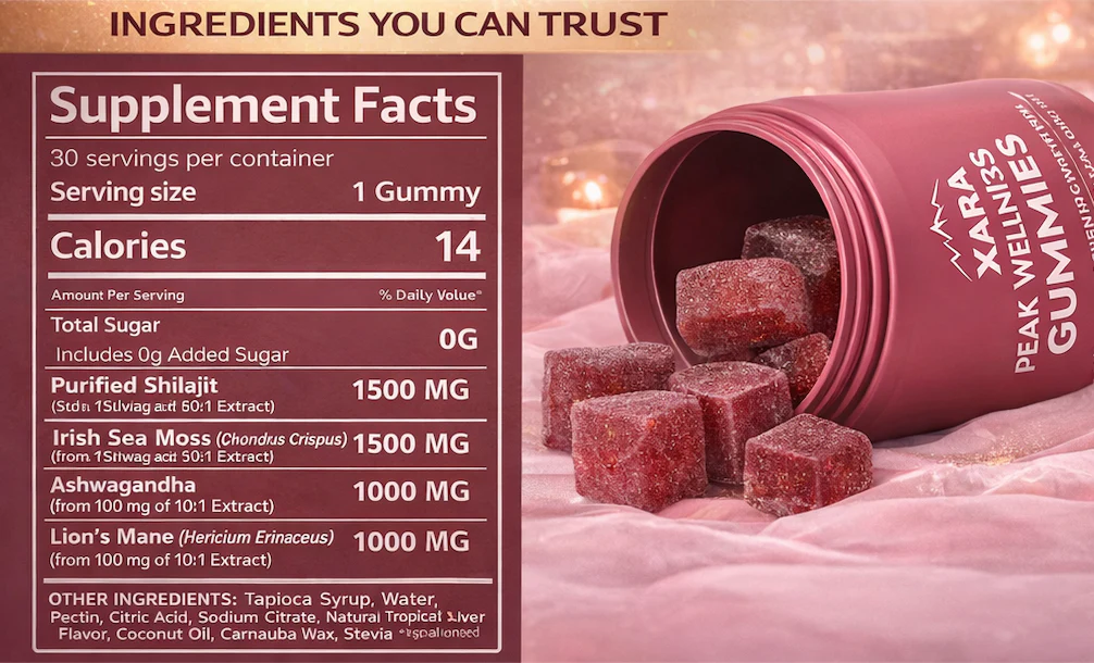 Xarashilajit® 4-in-1 Peak Wellness Gummies - Image 4