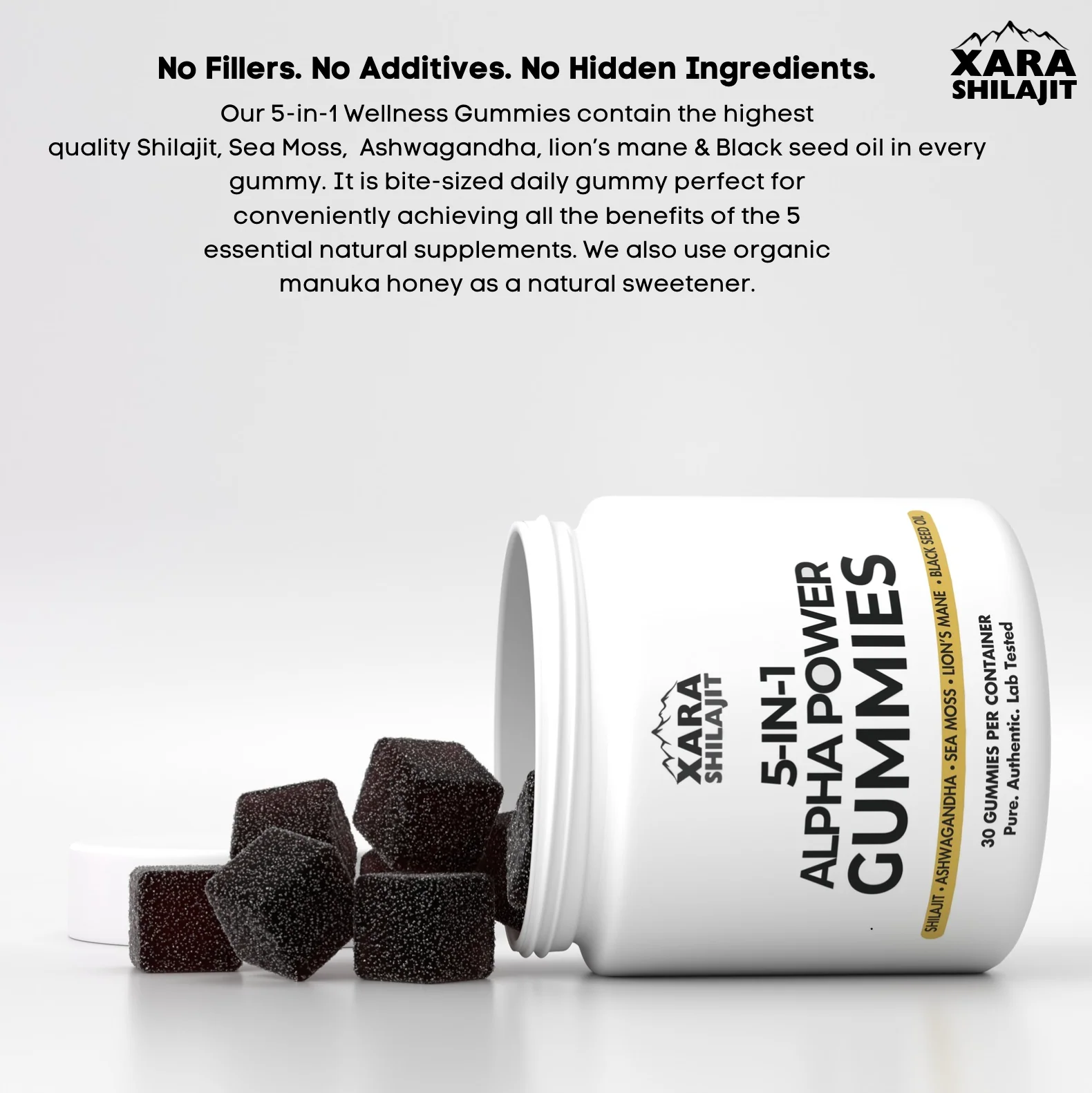 Xarashilajit® 5 in 1 Alpha wellness gummies - Image 5