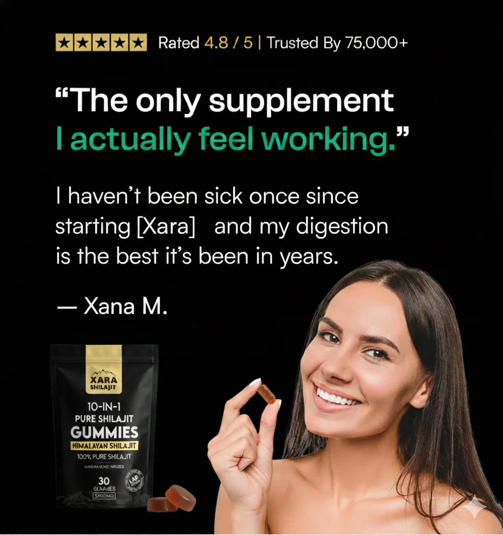 XARA SHILAJIT® 10 in 1 Alpha Gummies + Zeolite Binder Combo - Image 4