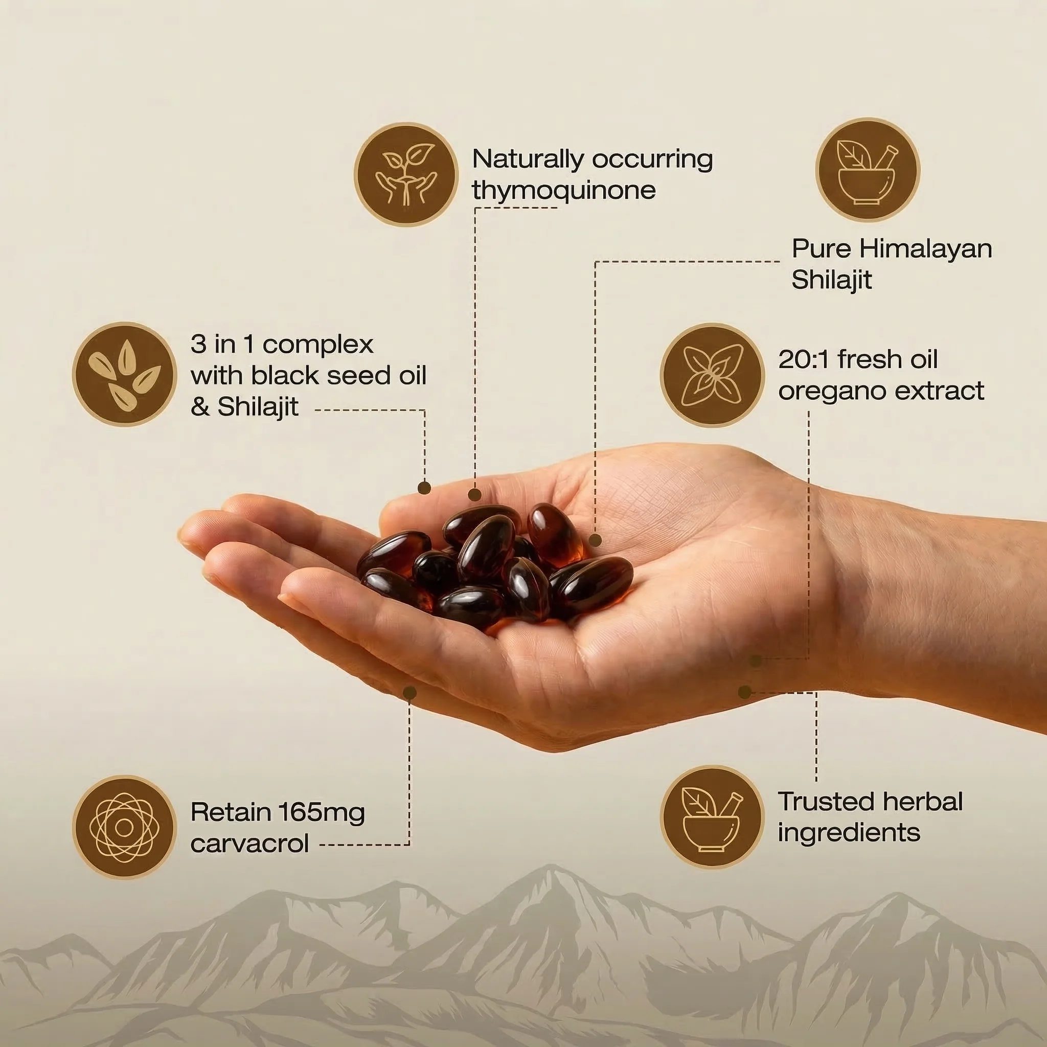 Xara Shilajit — Oil of Oregano + Pure Shilajit Resin + Black Seed Oil - Image 4