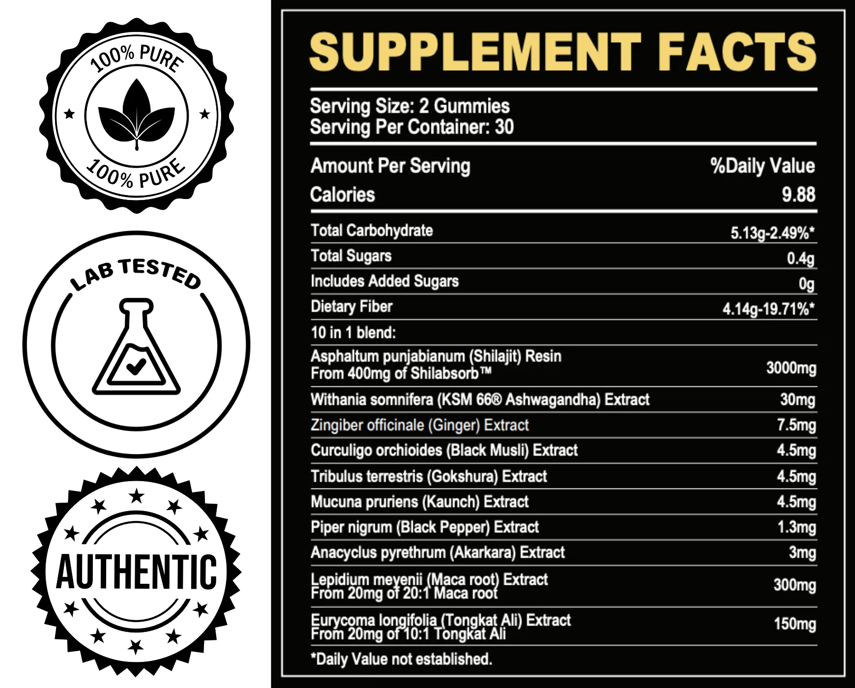 XARA SHILAJIT® 10 in 1 Alpha Gummies + Zeolite Binder Combo - Image 6
