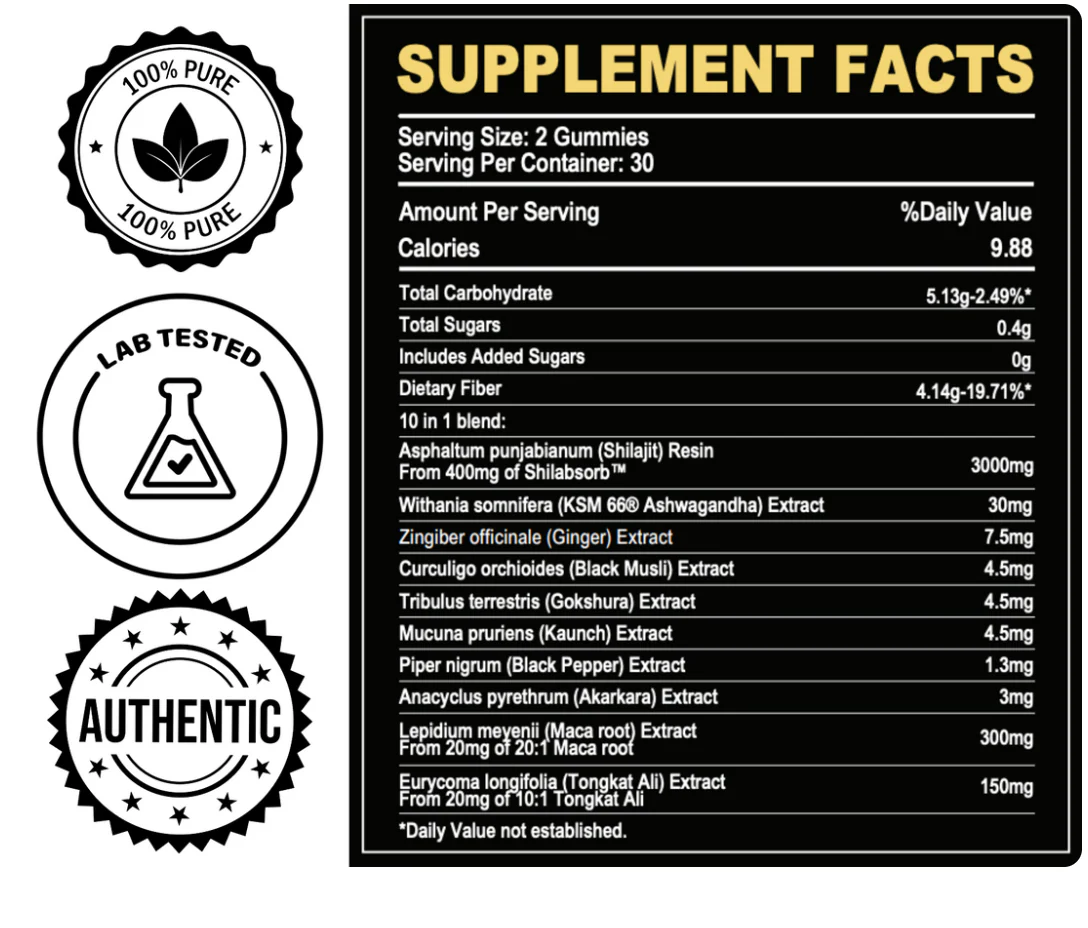 XARA SHILAJIT® Pure Shilajit Gummies Kidney support - Image 7