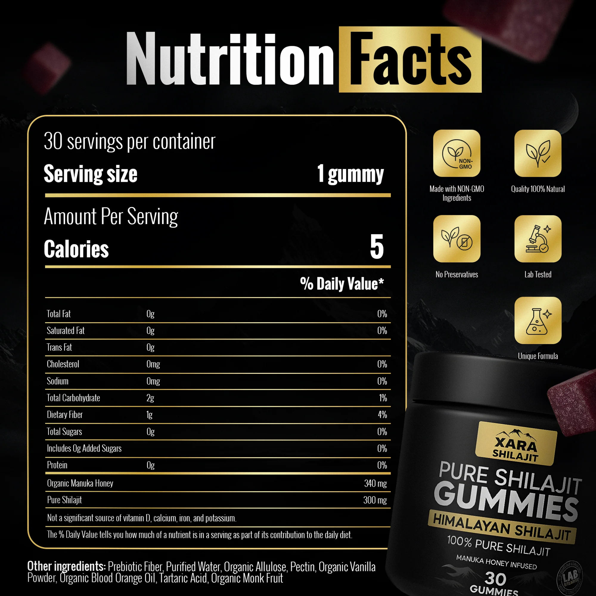 XARA SHILAJIT® Pure Shilajit Gummies - Image 4